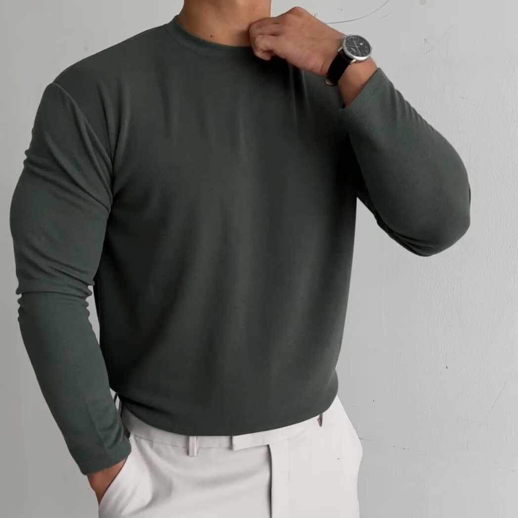 Autumn And Winter Dralon Thickened Men's Undershirt