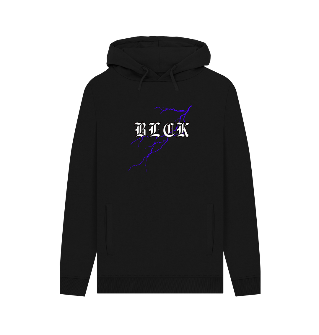 Black BLCK hoodie lighting