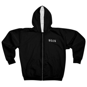 Lighting BLCK Unisex Zip Hoodie (AOP)