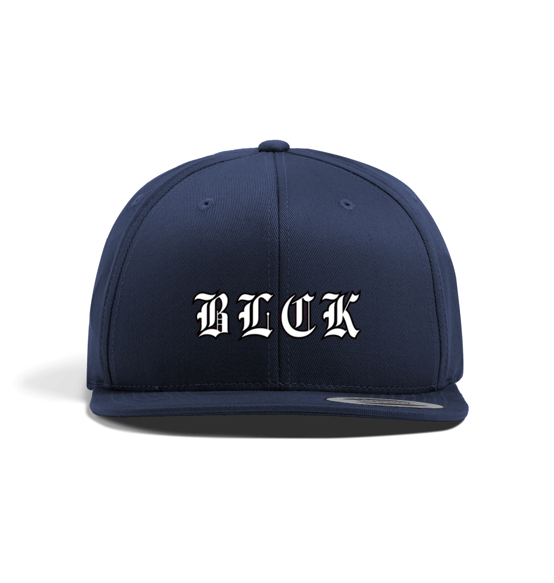 Navy BLCK Snap-back Cap