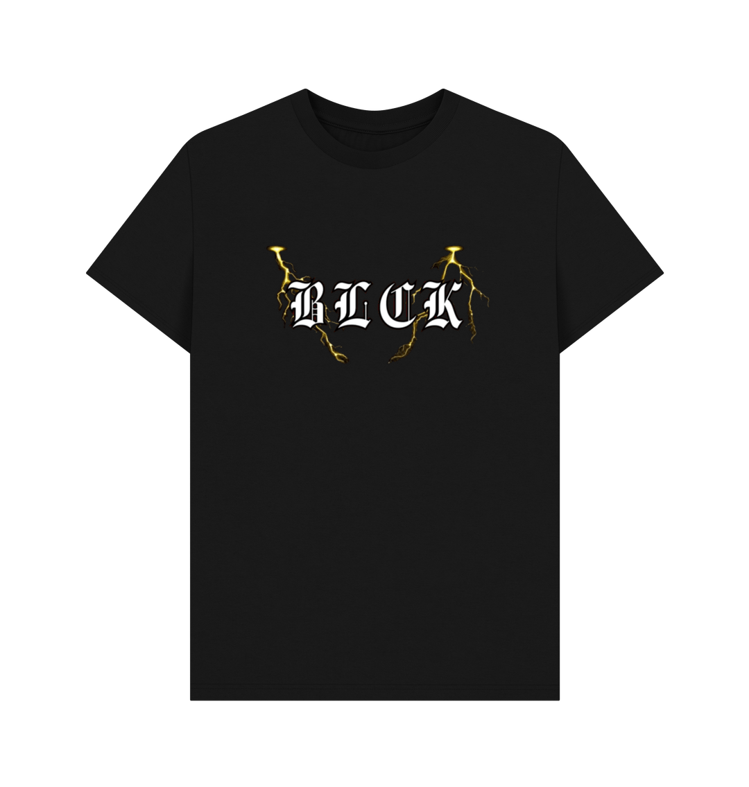 Black BLCK T shirt Lighting  Tee