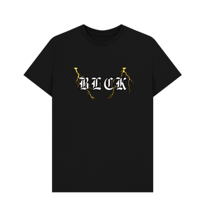 Black BLCK T shirt Lighting  Tee