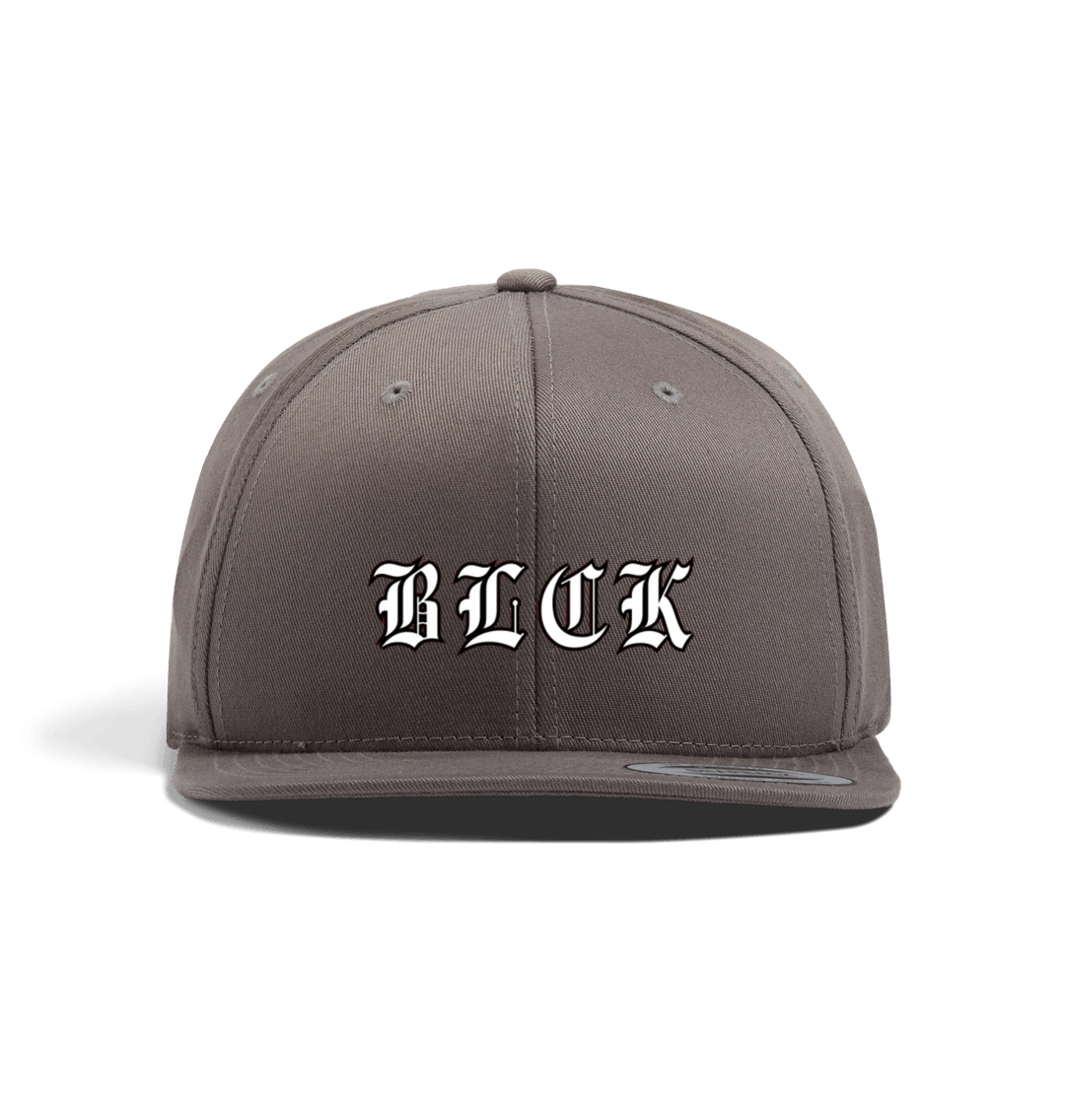 Dark Grey BLCK Snap-back Cap