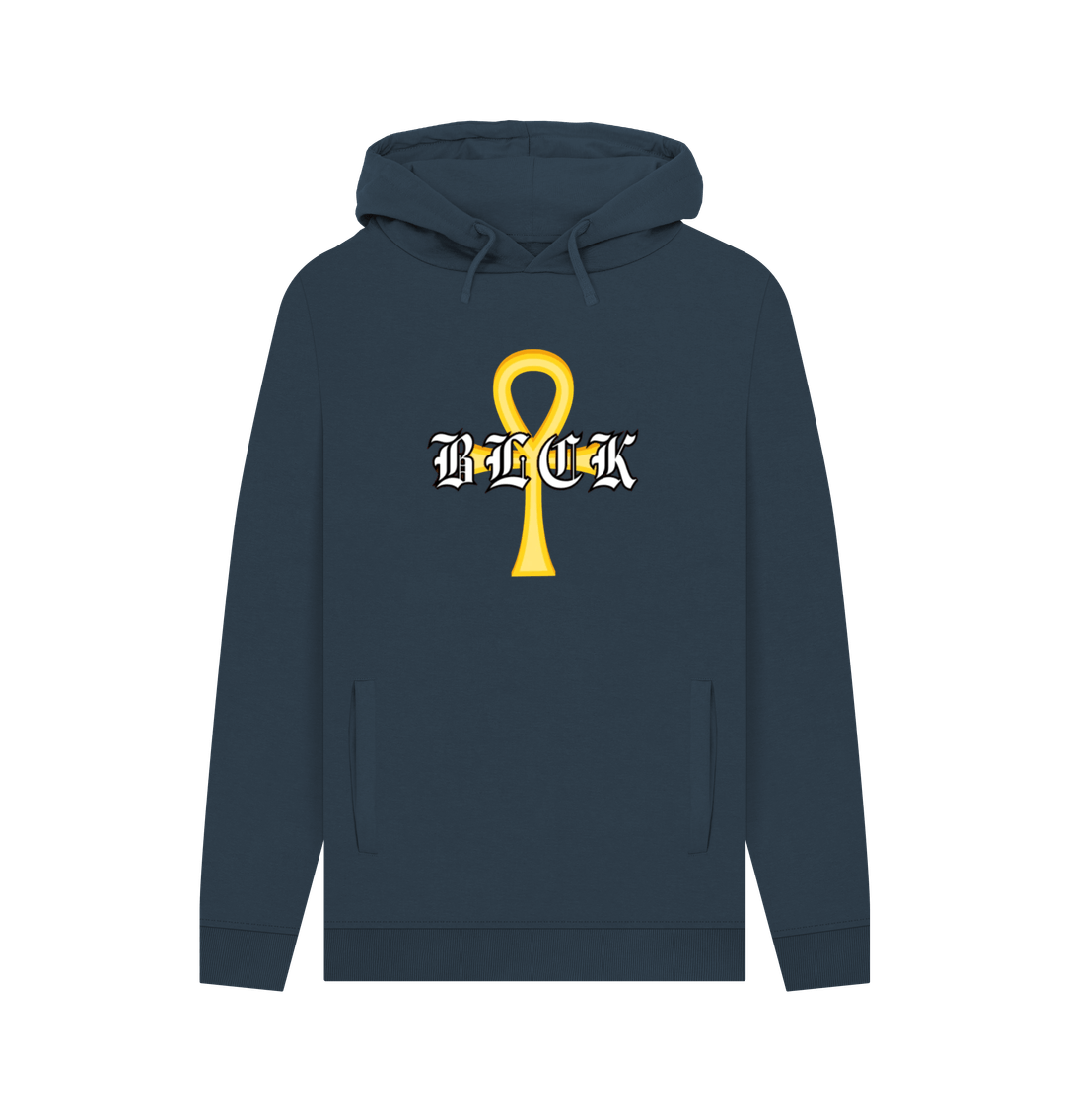 Navy BLCK Ankh Hoodie