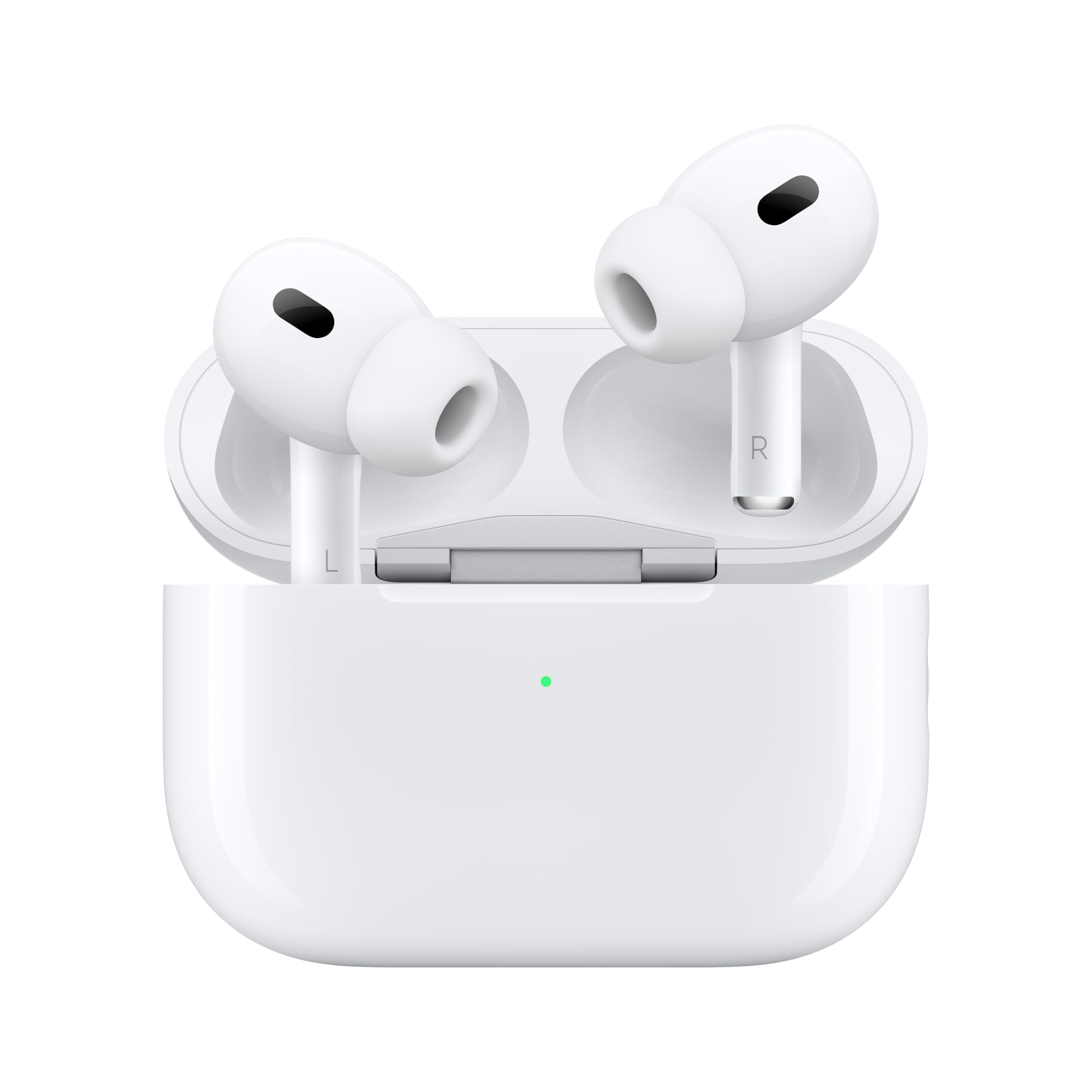 Apple AirPods Pro 2 Wireless Earbuds, Active Noise Cancellation, Hearing Aid Feature, Bluetooth Headphones, Transparency, Personalized Spatial Audio, High-Fidelity Sound, H2 Chip, USB-C Charging