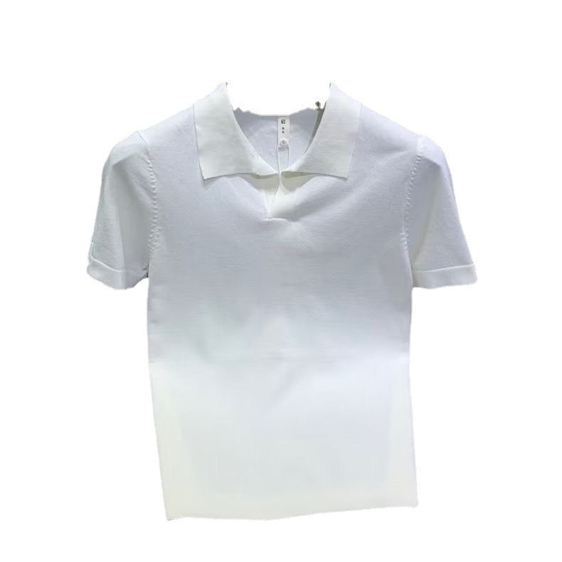 Pure Color Japanese Short Sleeve Men