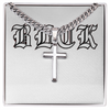 BLCK Cross Necklace