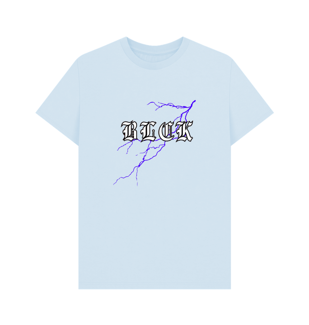 Sky Blue BLCK T shirt Lighting